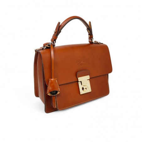 sac porté main 07215 BOLDRINI cognac face