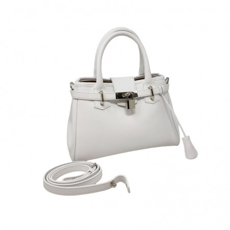 Berthille sac Mini Vendôme blanc bandoulière