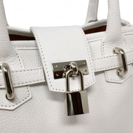 Berthille sac Mini Vendôme blanc fermoir