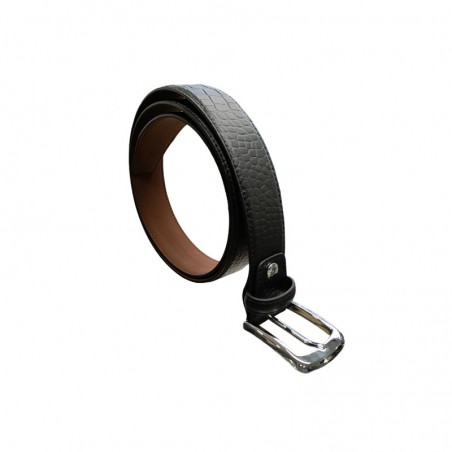 Ceinture Pourchet C036 imprimée croco