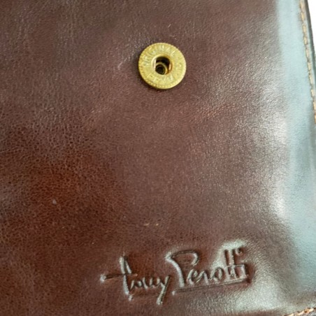 Etui cartes TONY PEROTTI marron vue de détail