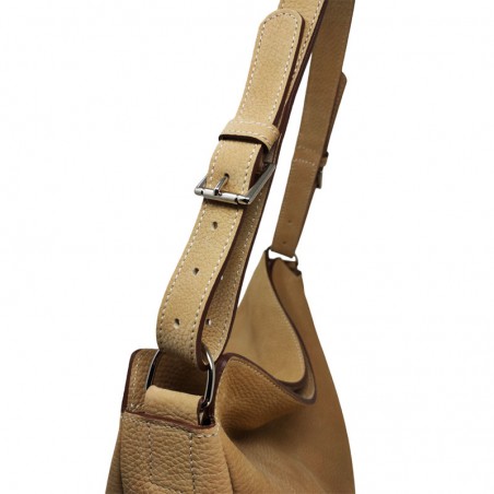 Charles et Charlus sac Janis beige detail bandoulière