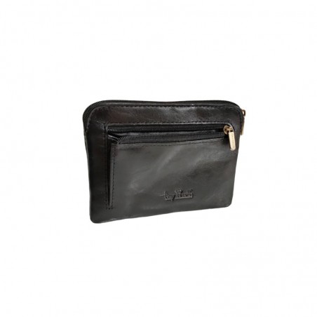 Porte-monnaie en cuir TONY PEROTTI IT2963Z noir dos