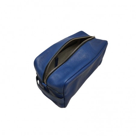 Trousse de toilette Berthille bleu ouvert