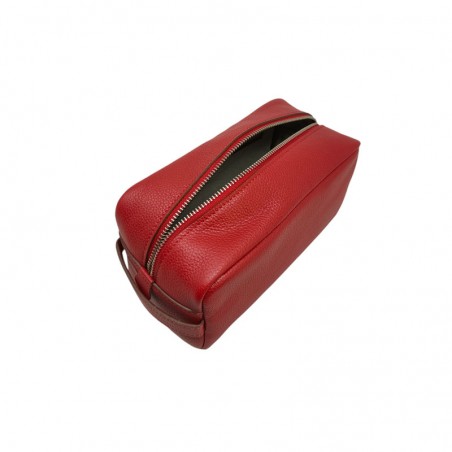 Trousse de toilette Berthille rouge ouvert