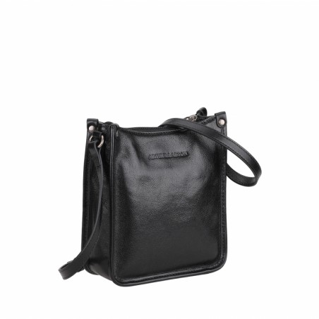 Petit sac en hauteur Arthur et Aston A123-34 noir photo de profil