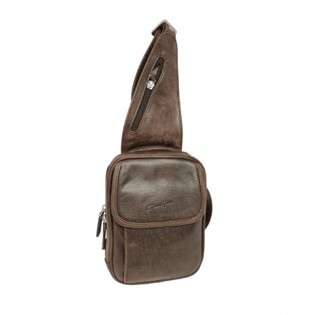 Sac holster homme G Henon marron foncé