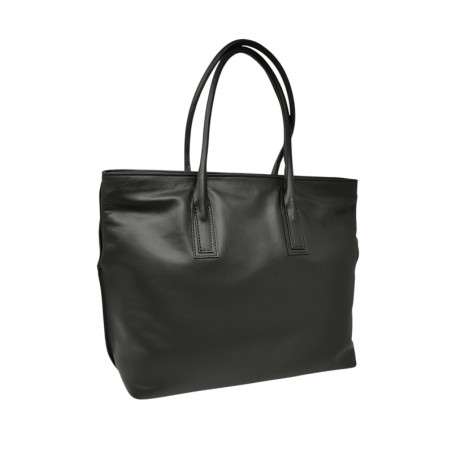 Sac shopping BRUNO ROSSI A208 noir vue de dos