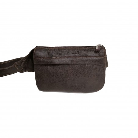 Arthur&Aston sac banane cuir vieilli