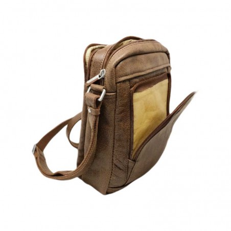 Arthur aston 62-1040 sac homme cognac détail